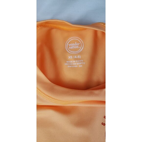 NWT Boys Graphic Print Orange Rash Guard UPF 50+ Quick Dry Size XS (4-5) - Picture 6 of 6